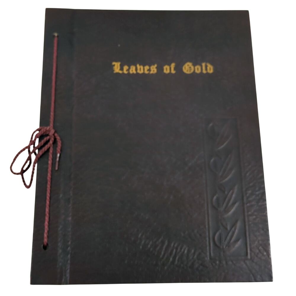 Vintage 1948 Leaves of Gold Revised Edition Clyde Lytle Christian Prayers Book